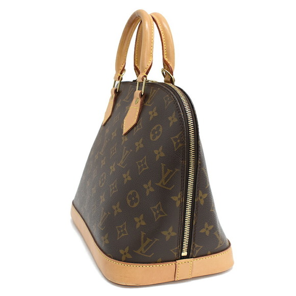 Louis Vuitton Monogram Brown Handbag Leather Alma - Picture 1 of 8